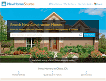 Tablet Screenshot of newhomesource.com